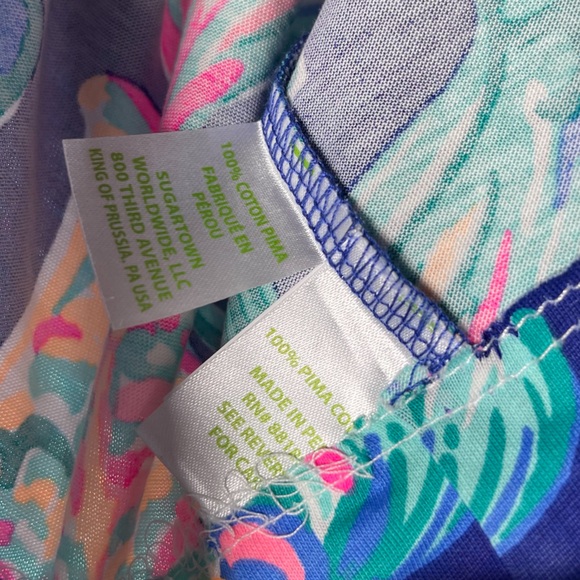 Lilly Pulitzer Marlowe Dress Going Coastal Small Navy All Over‎ Koi Fish Print - Picture 10 of 12